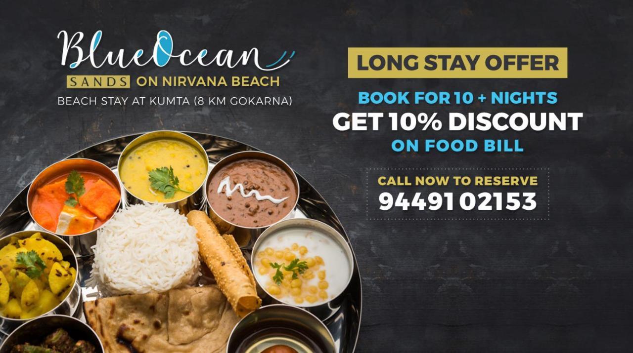 Blue Ocean Sands - On The Beach Kumta Luaran gambar
