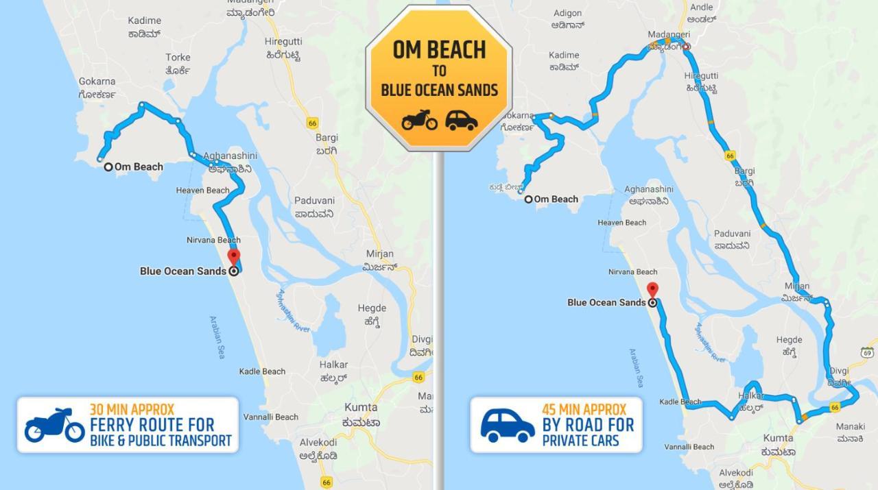 Blue Ocean Sands - On The Beach Kumta Luaran gambar